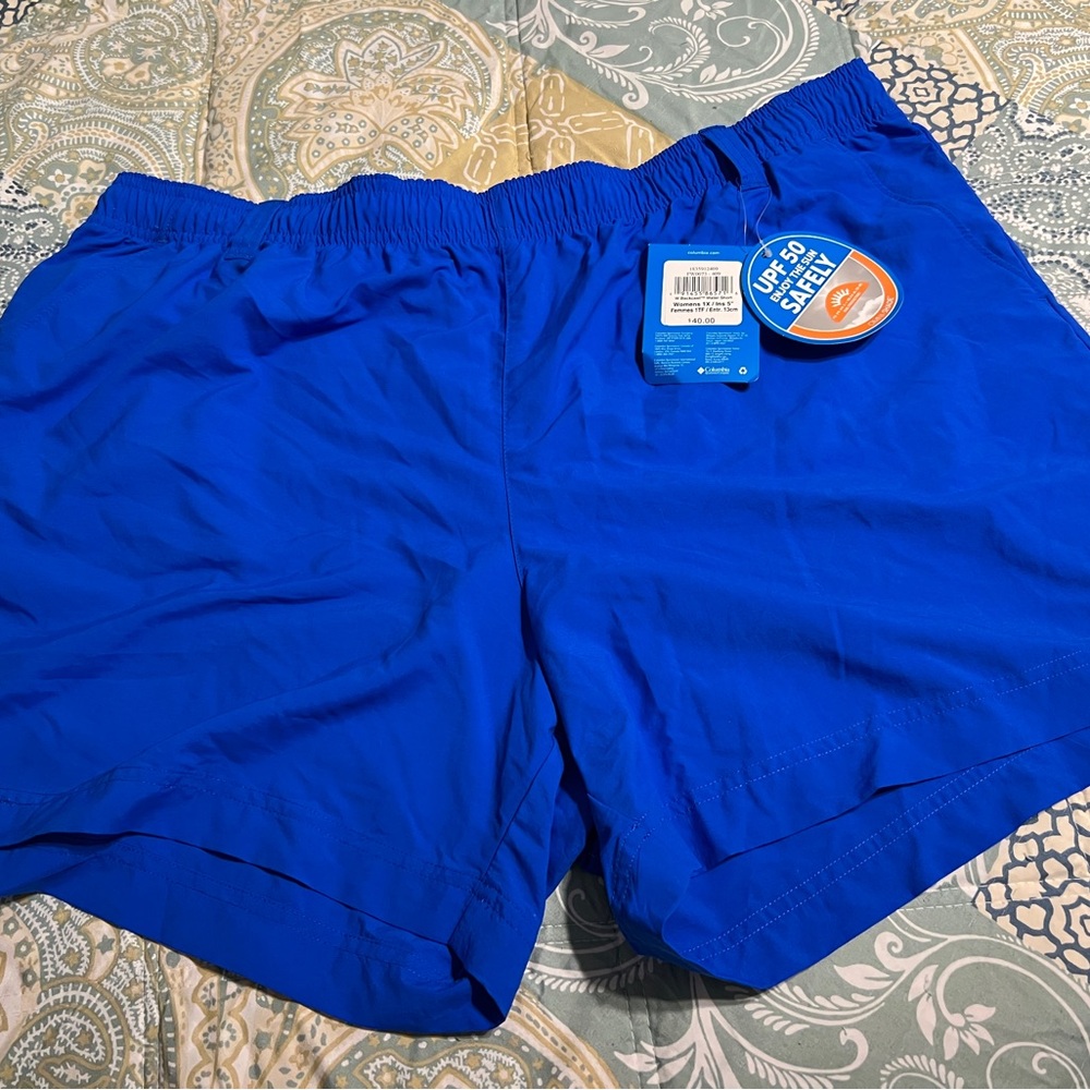 NWT Columbia Women’s PFG Backcast Blue Water Shorts